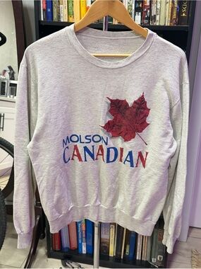VINTAGE Molson Canadian Grey Sweatshirt